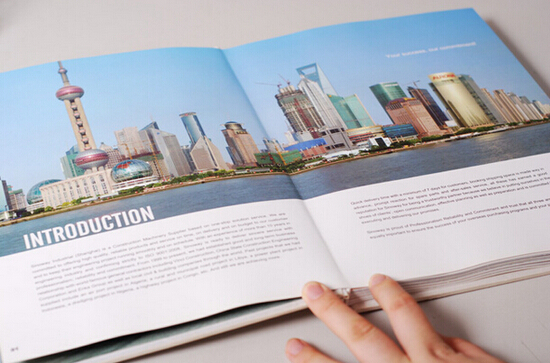 上海宣传画册设计之中轴型