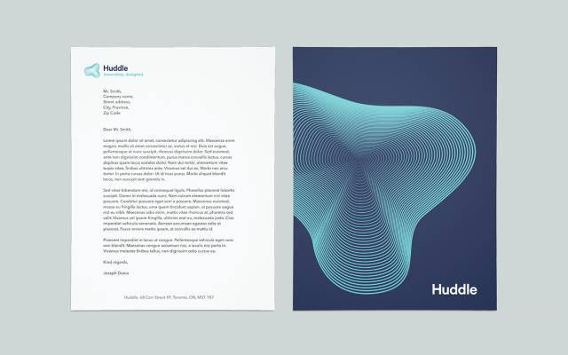 Huddle公司宣传单页设计